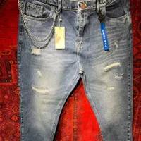شلوار جین پنبه مام استایل فیت سایز بزرگ