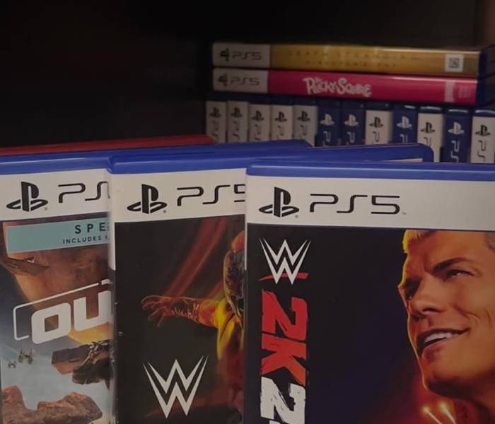 بازی کشتی ps5 wwe 2k22 2k24 outlaws sackboy ps4
