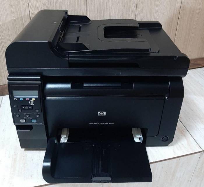 پرینتررنگی سه کارهHp175aتکمیل وتمیز فول شارژ،آماده