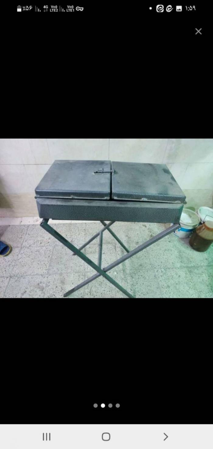 منقل زغالی با رنگ نسوز