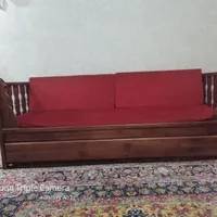 مبل سه نفره تمام چوب برند ازلتی