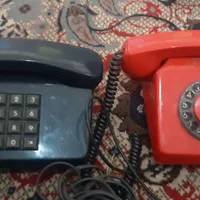 دوعدد تلفن رومیزی دوکوری
