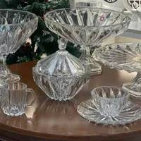 سرویس پذیرایی کریستال ۱۲ نفره لبه صاف نو